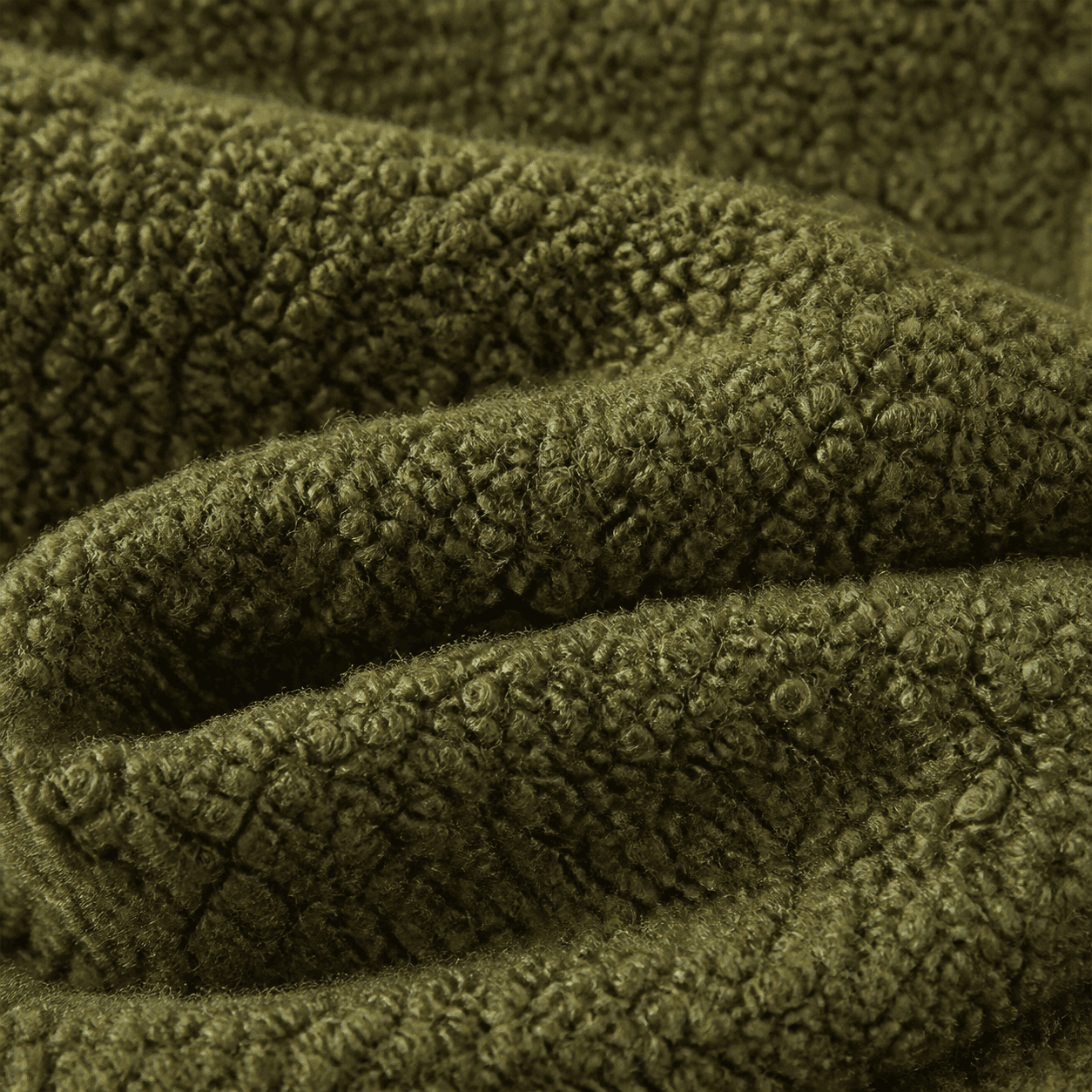 Wool bouclé textile laid flat